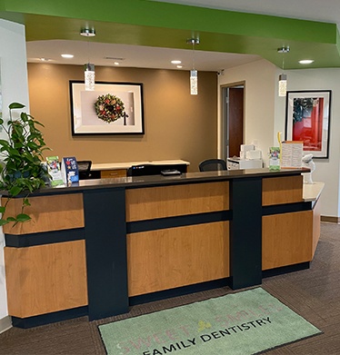 Milwaukee dental office reception desk