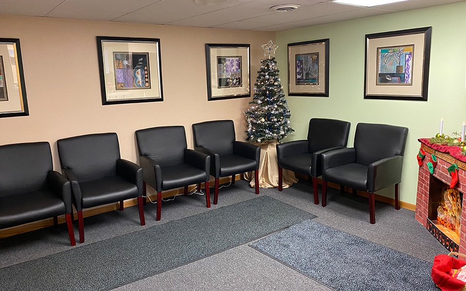 Dental office waiting room