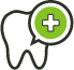 Animated tooth and emergency cross icon