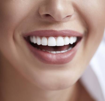 close up smile straightened by Invisalign clear braces in Mt. Pleasant