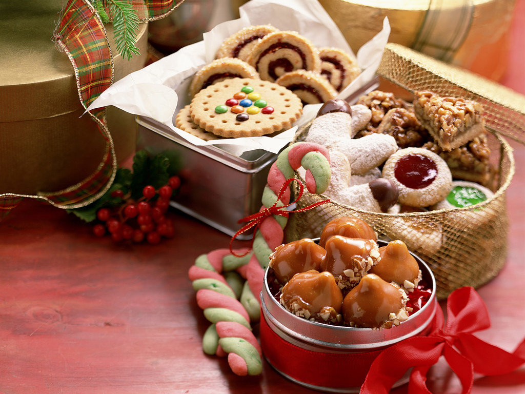 assorted holiday foods that can harm teeth